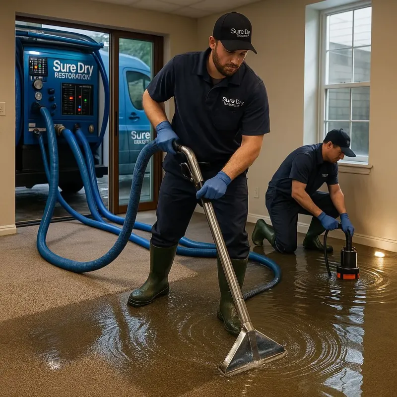 Water Extraction and Removal process in Westmoreland, TN